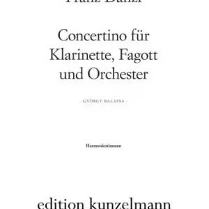 Concertino B-Dur op.47 für Klarinette, Fagott und Orchester Neu Im Sortiment