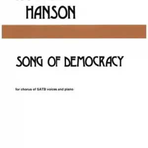 Song Of Democracy for mixed chorus and piano Kostenloser Versand