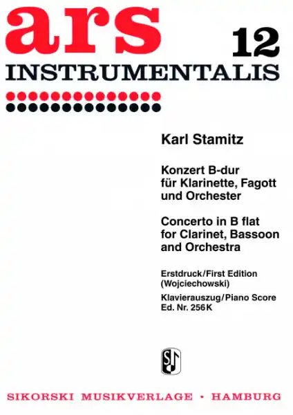 Top-Angebot Konzert B-Dur für Klarinette, Fagott und Orchester für Klarinette, Fagott und Klavier