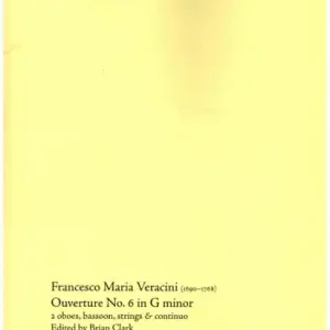 Begrenztes Angebot Ouverture in G minor no.6 for 2 oboes, bassoon, strings and bc