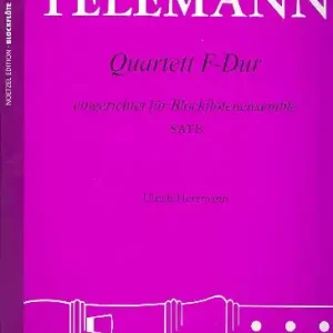 Quartett F-Dur für 4 Blockflöten (SATB) Neu Im Sortiment