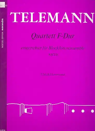 Quartett F-Dur für 4 Blockflöten (SATB) Neu Im Sortiment