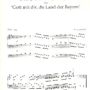 Zertifiziert Einleitung, Variationen, Fuge und Hymnus über "Gott mit dir, du Land der Bayern" für Orgel