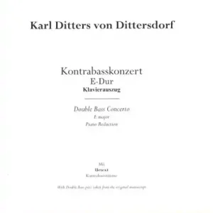 Konzert E-Dur für Kontrabass und Orchester Bestpreis