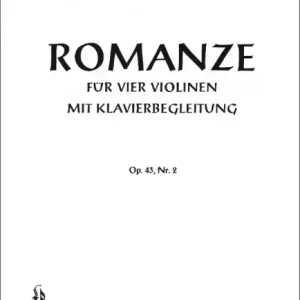 Romanze op.43,2 für 4 Violinen und Klavier Top-Angebot