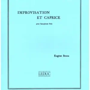 Ausverkauf Improvisation et caprice pour saxophone solo