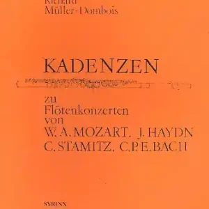 Kadenzen zu Flötenkonzerten von Mozart, Hadyn, Stamitz und C.P.E. Bach Direktkauf