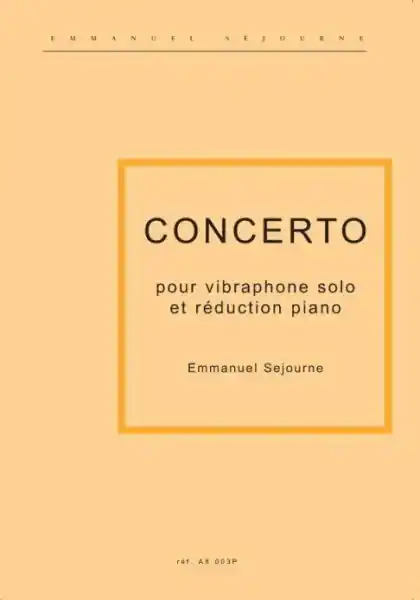 Concerto pour vibraphone et orchestre à cordes Begrenztes Angebot