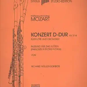 Konzert D-Dur KV314 für Flöte und Orchester für 2 Flöten Solange Der Vorrat Reicht