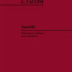 Amarilli per mezzosoprano o baritono e pianoforte Super-Preis