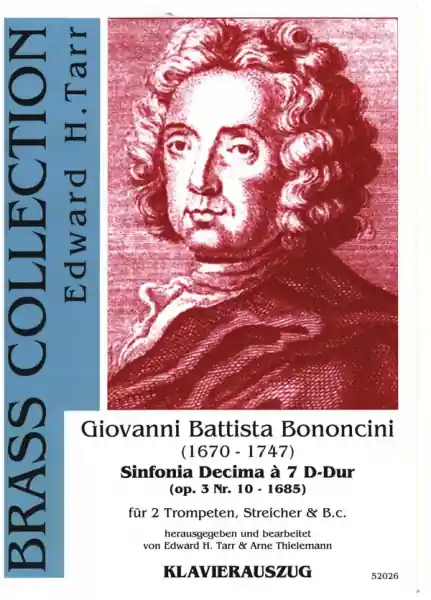 Sinfonia Decima op.3 Nr.10 à 7 D-Dur für 2 Trompeten, Streicher und Bc Heißes Angebot