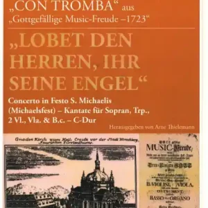 Lobet den Herren, ihr seine Engel C-Dur für Sopran, Trompete, 2 Violinen, Viola und Bc Saisonangebot