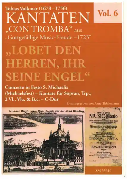 Lobet den Herren, ihr seine Engel C-Dur für Sopran, Trompete, 2 Violinen, Viola und Bc Saisonangebot