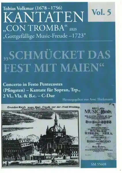 Preis Gesenkt Schmücket das Fest mit Maien für Sopran, Trompete, 2 Violinen, Viola und Bc