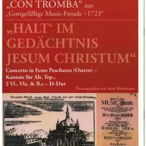 Halt' im Gedächtnis Jesum Christum für Alt, Trompete, 2 Violinen, Viola und Bc Neue Kollektion