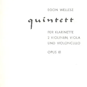 Mega-Angebot Quintett op.81 für Klarinette, 2 Violinen, Viola und Violoncello