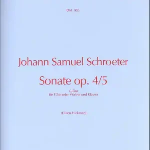 Sonate G-Dur op. 4,5 für Flöte (Violine) und Klavier Garantierte Lieferung