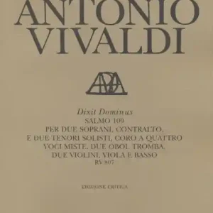 Dixit Dominus RV807 for soloists, mixed chorus and orchestra Super-Preis
