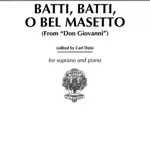 Batti batti o bel masetto for soprano and piano (it/en) Günstig