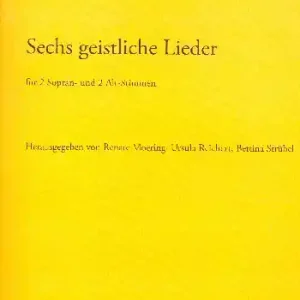 6 geistliche Lieder für Frauenchor a cappella (Klavier/Bc ad lib) Billig