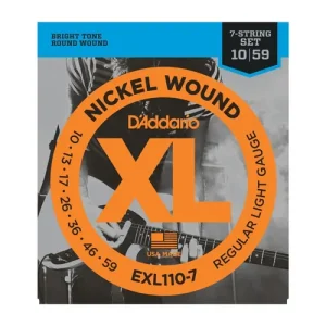 D'Addario EXL-110-7 Nickel Regular Light E-Gitarre 010-059 Top-Seller