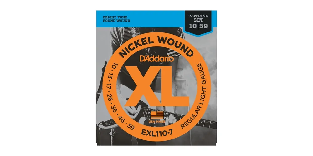 D'Addario EXL-110-7 Nickel Regular Light E-Gitarre 010-059 Top-Seller