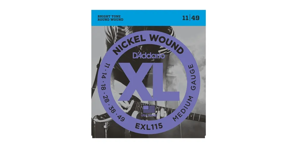 D'Addario EXL-115 Nickel Medium E-Gitarren 011-049 Solange Der Vorrat Reicht