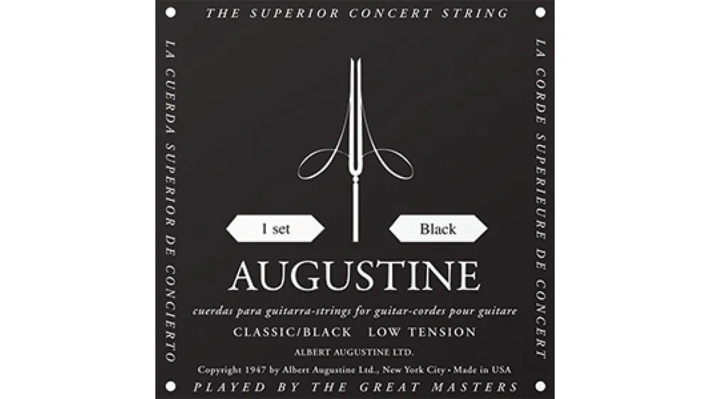 Bestpreis AUGUSTINE BLACK Low Tension Konzertgitarren Saiten