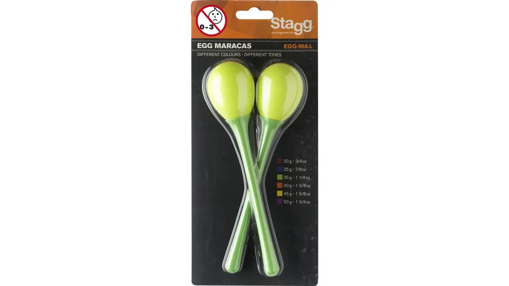 Stagg EGG-Maracas lang grün Preisknaller