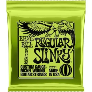 Versand Am Gleichen Tag Ernie Ball EB2221 Regular Slinky Saiten 010-046