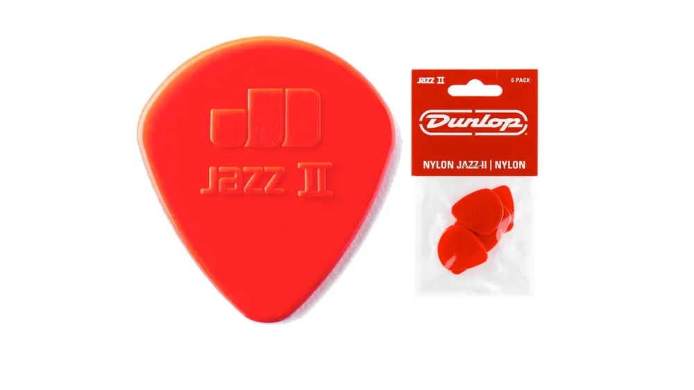Dunlop Nylon Jazz II Plektrum 1,18 mm 6 Stück rot Direkt Vom Hersteller