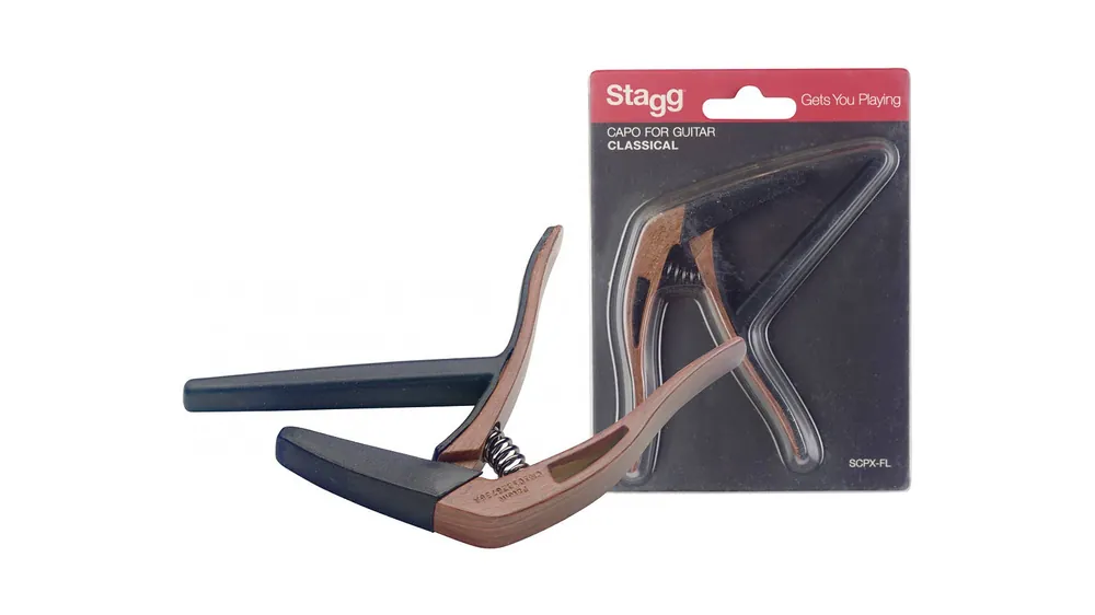 Stagg SCPX-FL DKWOOD flacher Trigger Kapodaster Heißes Angebot