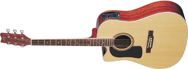 Washburn D-10 SCELH-N Westerngitarre lefthand Letzte Chance