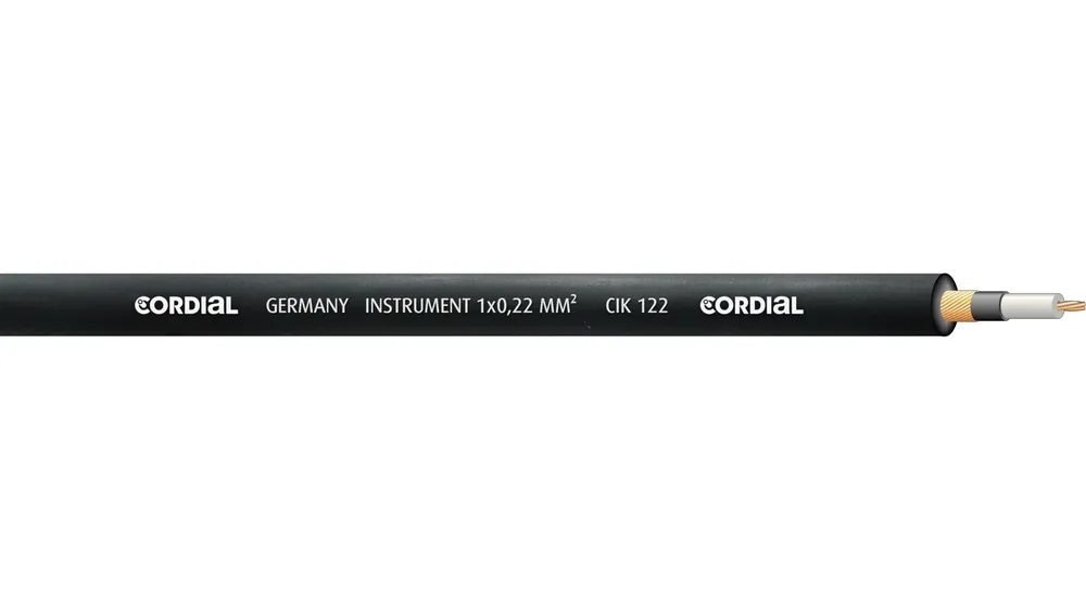 Cordial CIK 122 BLACK 100 Rolle Meterware Must-Have