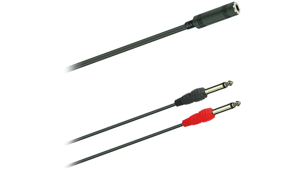 DREITEC Adapterkabel 2 x Mono Klinke auf Kupplung Stereo 90041 Meistverkauft
