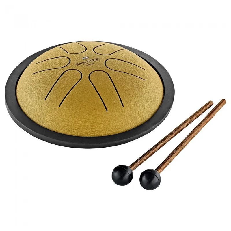 Meinl MSTD3G Sonic Energy Mini Steel Tongue Drum H-Dur Gold Kostenfreie Lieferung