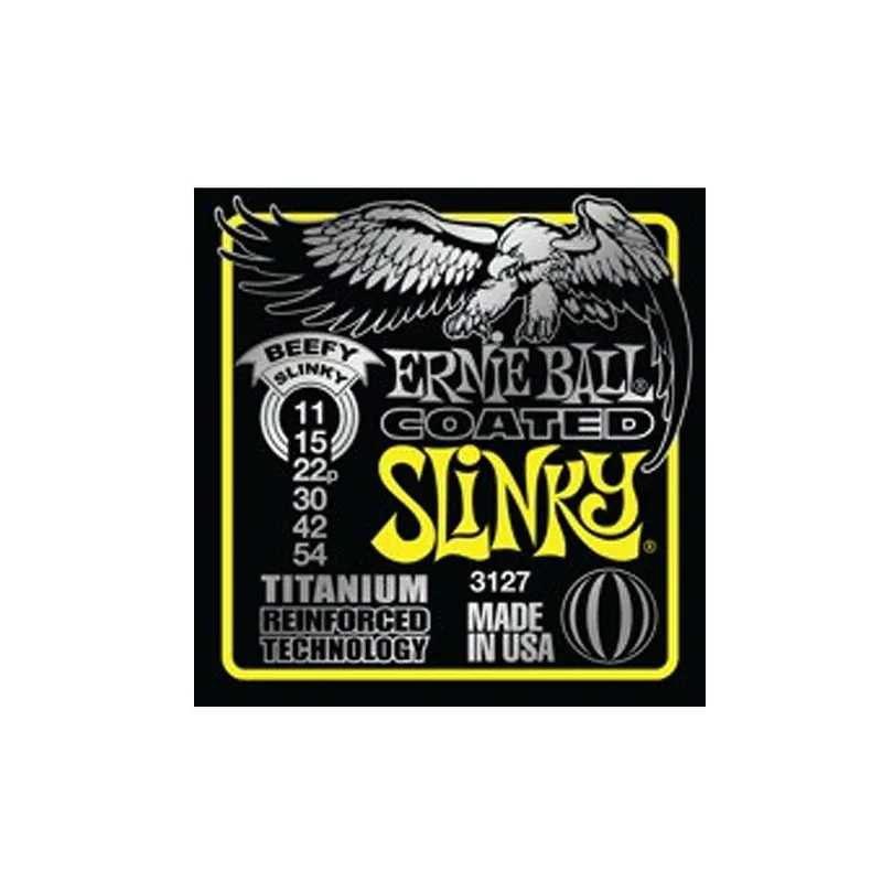 Ernie Ball 3127 Beefy Slinky Coated Titanium Preisknaller