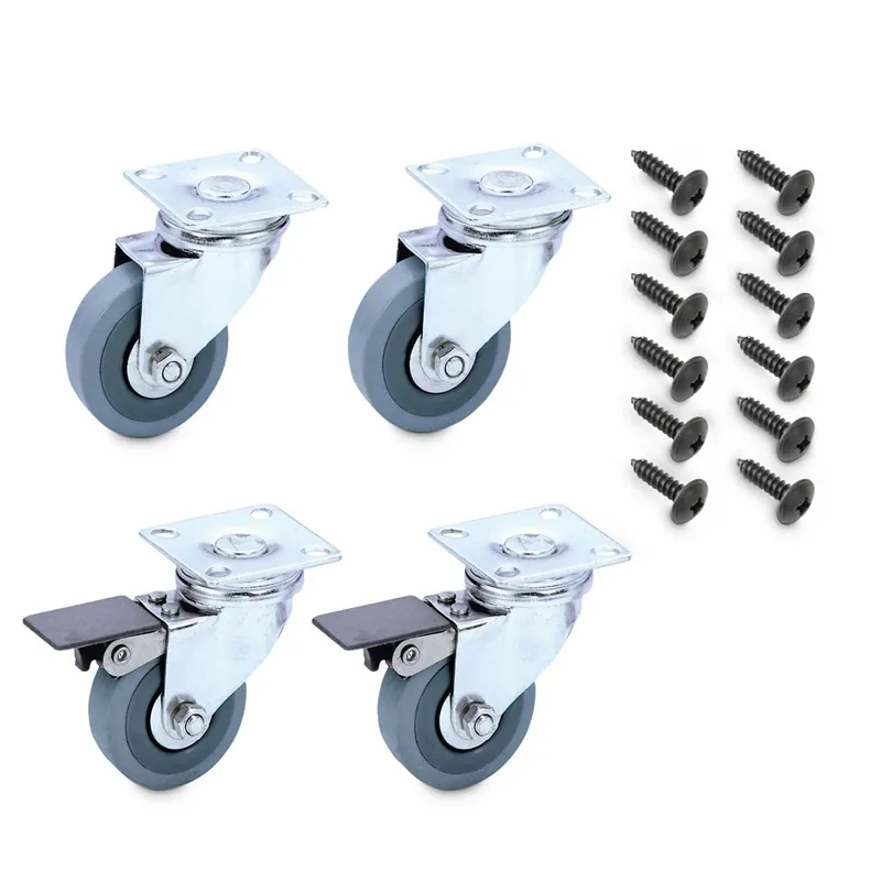 Jetzt Kaufen Palmer MI CAB CASTORS 4fach Rollensatz für Gitarren- und Bassboxen
