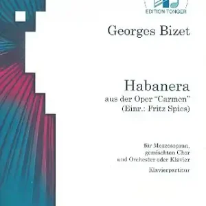 Direkt Vom Hersteller Habanera für Alt, gem Chor und Orchester Klavierauszug (dt)