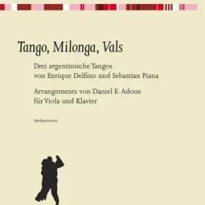 Tango, Milonga, Vals für Viola und Klavier Zertifiziert
