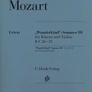 Wunderkind-Sonaten Band 3 (KV26-31) für Violine und Klavier Begrenztes Angebot