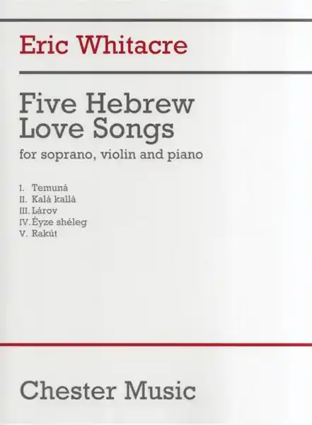 Echt 5 Hebrew Love Songs for soprano, violin and piano