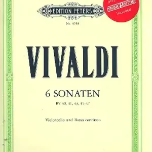 6 Sonaten (+2 CD's) für Violoncello und Bc Preis Gesenkt