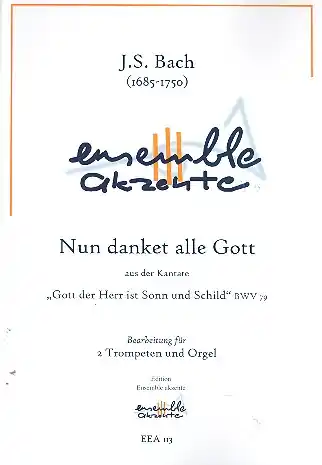 Kostenfreie Lieferung Nun danket alle Gott für 2 Trompeten und Orgel
