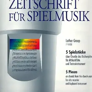 Preiswert 5 Spielstücke für Altblockflöte und Tasteninstrument