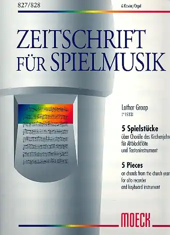 Preiswert 5 Spielstücke für Altblockflöte und Tasteninstrument