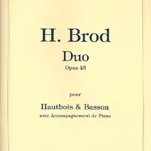 Duo op.43 für Oboe, Fagott und Klavier Garantierte Lieferung