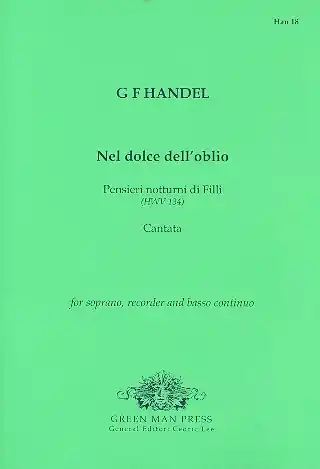 Nel dolce dell'oblio HWV134 for soprano, recorder and Bc Markenprodukt