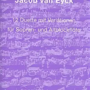 Gratis Versand 12 Duette mit Variationen für 2 Blockflöten (SA)