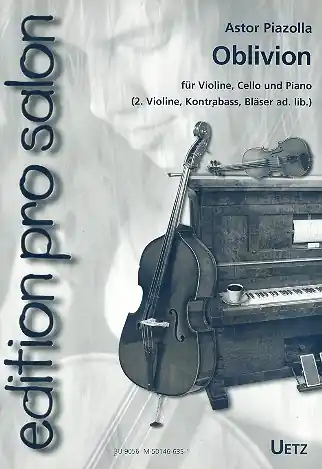 Günstig Oblivion für Violine, Violoncello und Klavier (Violine 2, Kontrabass, C- und B-Stimme ad lib)